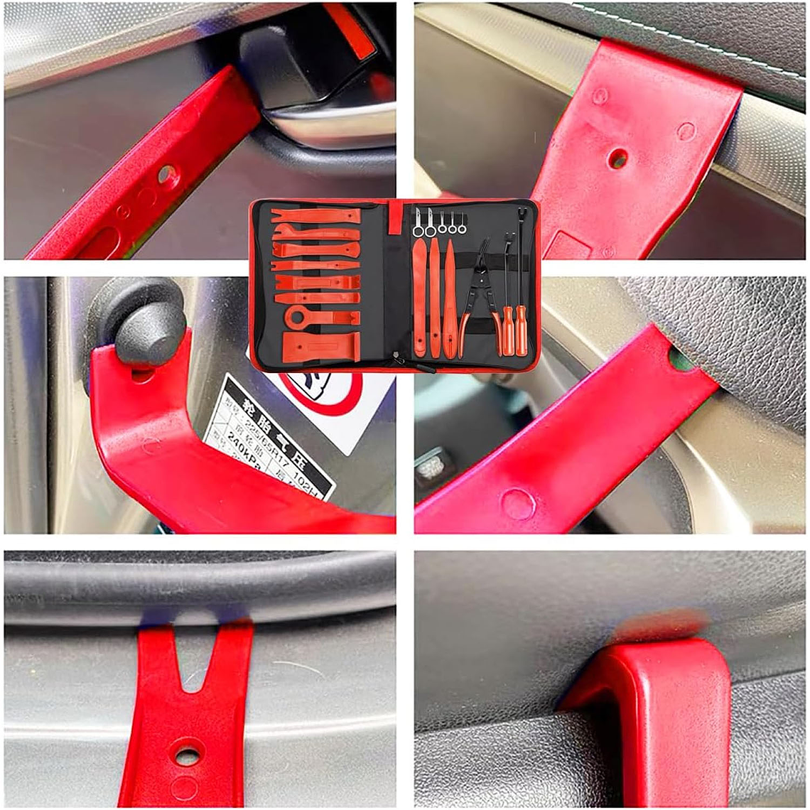 Kit De Herramientas Desmontaje Audio Tableros Auto 19 Piezas 3