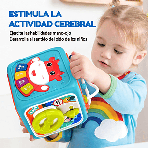 Cubo Multiactividades Para Bebés Con Luz Y Sonido Educativo