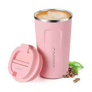 Termo Mug Café Vaso Térmico Portátil 380ml Acero Inoxidable