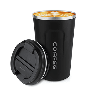 Termo Mug Café Vaso Térmico Portátil 380ml Acero Inoxidable