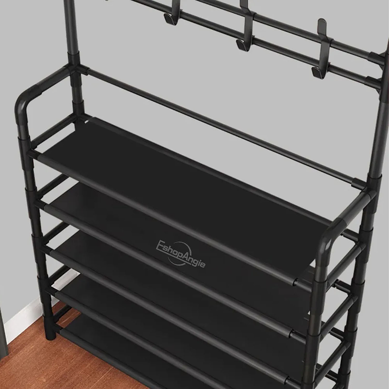 Organizador 2 En 1 De Ropa Perchero Y Zapatero 5 Niveles 7