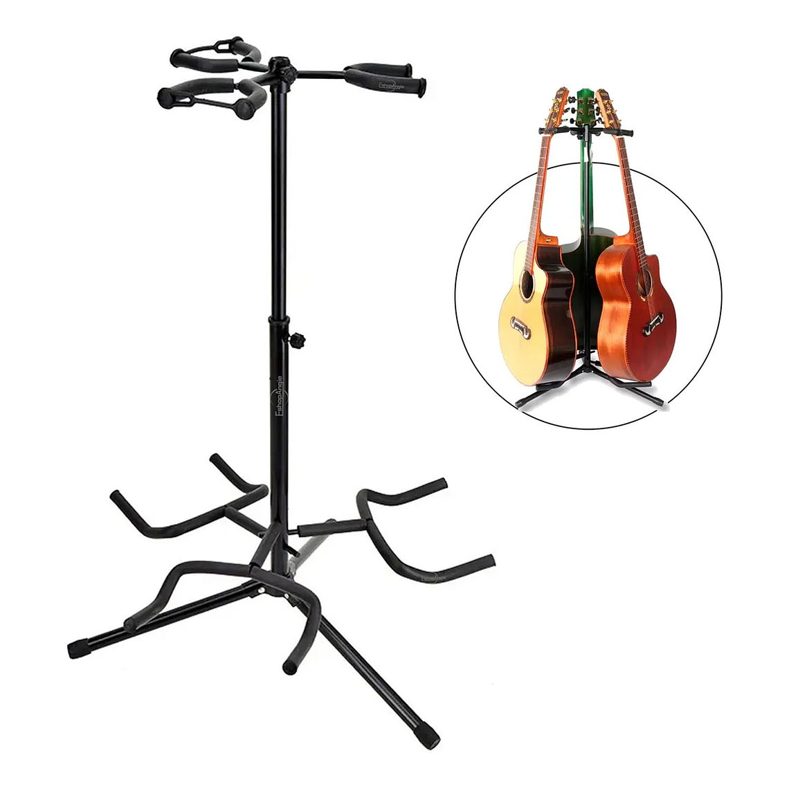Atril Triple Soporte Para 3 Instrumentos De Cuerda Guitarra 1