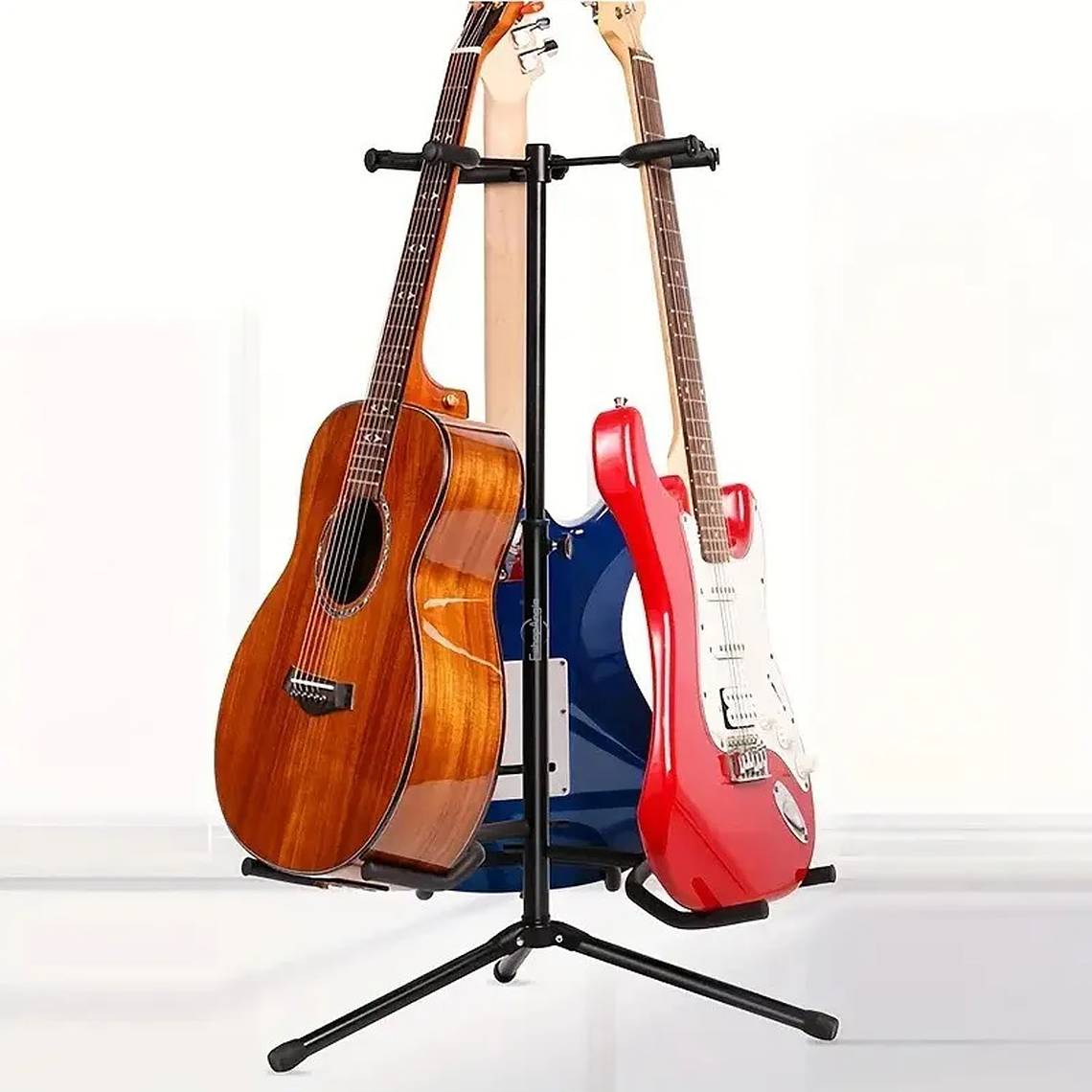 Atril Triple Soporte Para 3 Instrumentos De Cuerda Guitarra 6