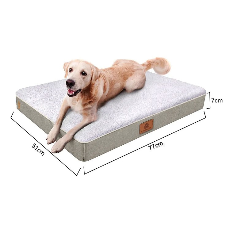 Cama Colchón Ortopédica Para Mascotas Perros 77x51cm Lavable 7