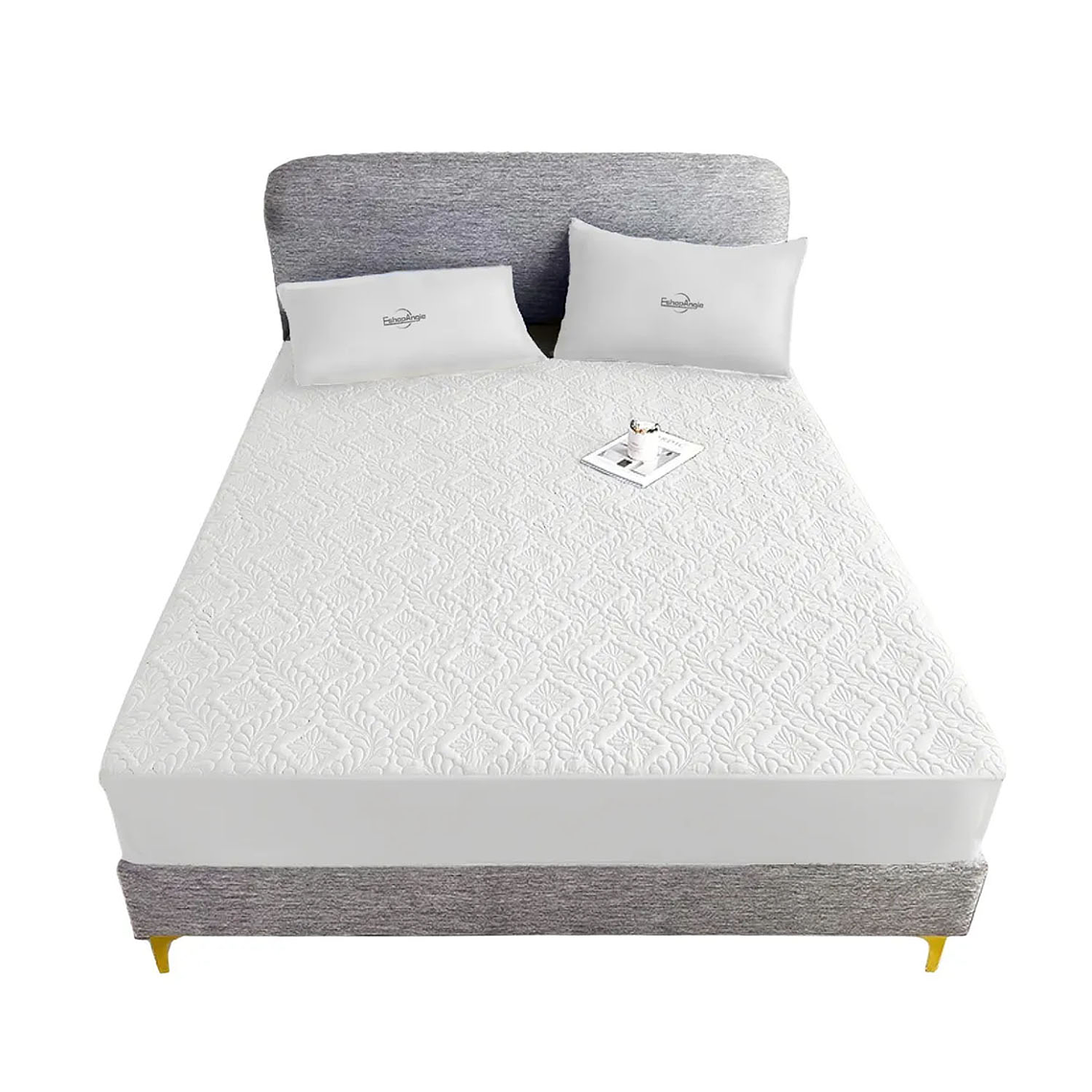 Cubre Colchón 2 Plazas Protector De Mancha Impermeable 1