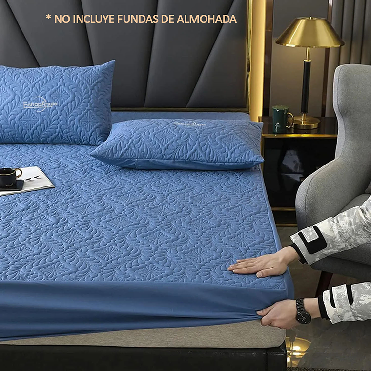 Cubre Colchón 2 Plazas Protector De Mancha Impermeable 7