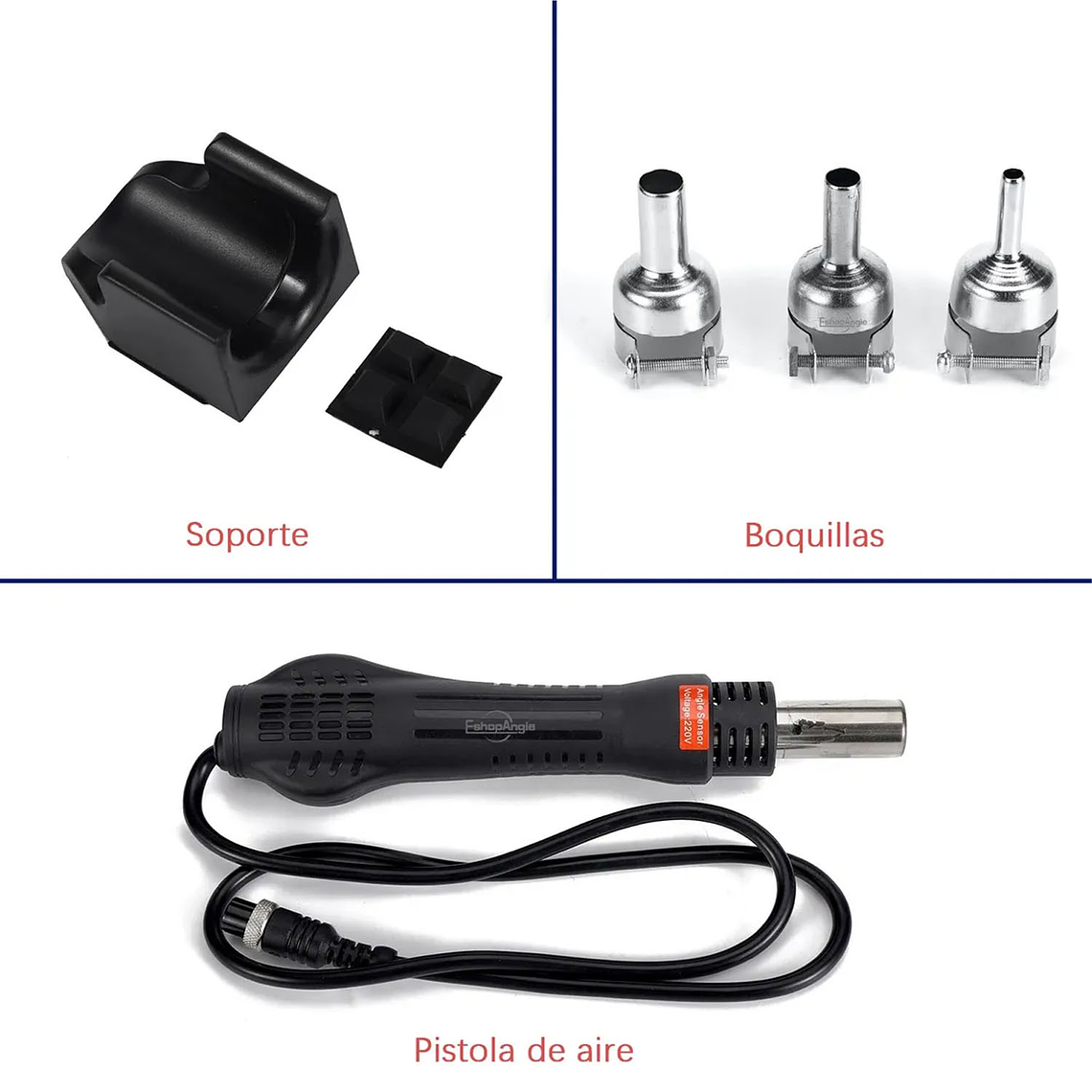 Estación De Soldadura 700w 858d Pistola De Aire Caliente 3