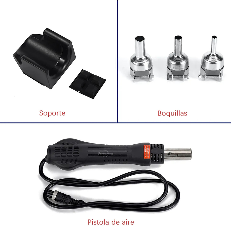 Estación De Soldadura 700w 858d Pistola De Aire Caliente 3