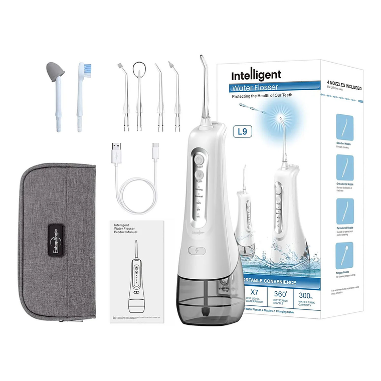 Irrigador Dental Recargable Limpieza Bucal Con Accesorios 1