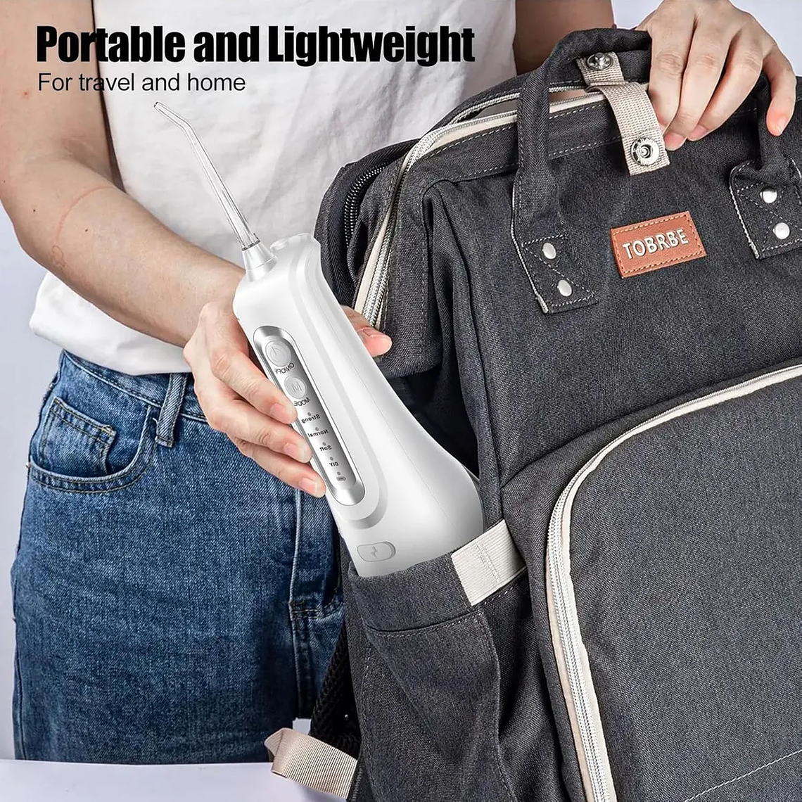 Irrigador Dental Recargable Limpieza Bucal Con Accesorios 5