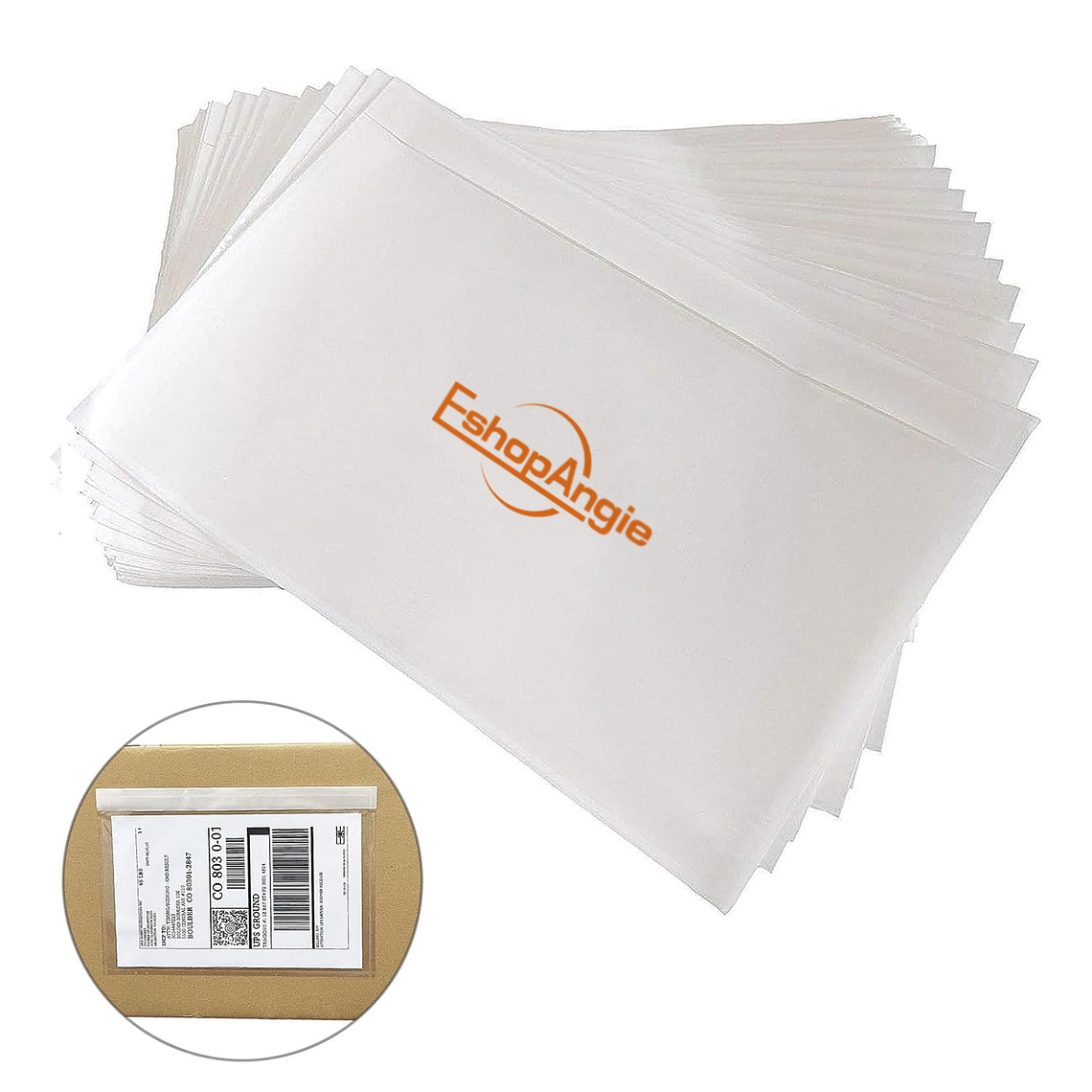 Pack 100 Sobre Transparente Adhesivo Impermeable Envios 1