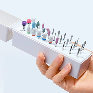 Juego Manicura Pedicura Broca Uña Cerámica Profesional 30pcs