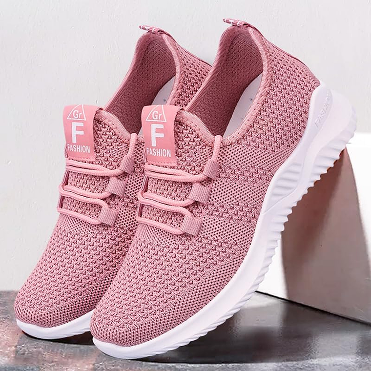Zapatillas Deportivas Para Mujer Cómodas Malla Transpirable 5