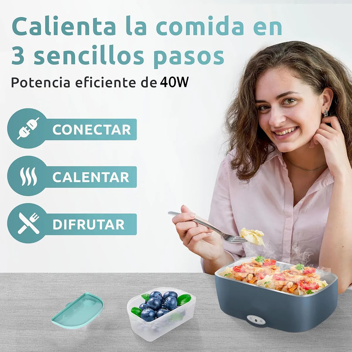 Lonchera Eléctrica Cigarrera Termo Comida Taper Lunch Box 4