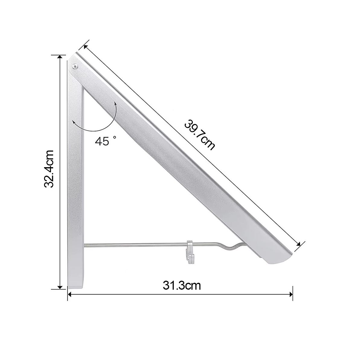 Colgador De Ropa Plegable Tendedero Retráctil Montado 7