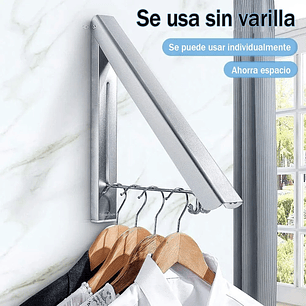 Colgador De Ropa Plegable Tendedero Retráctil Montado