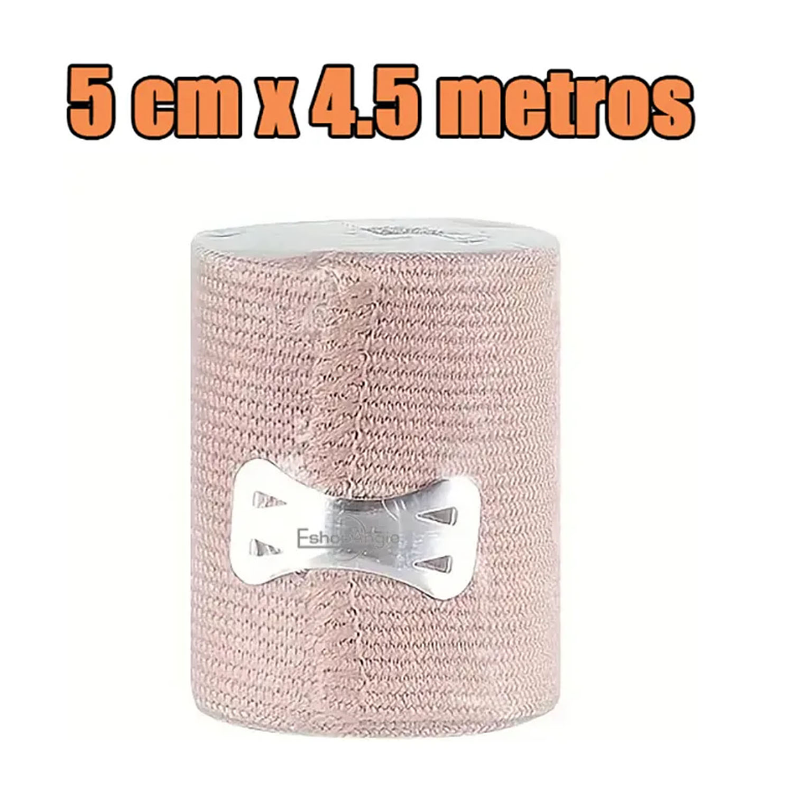 Pack 3 Venda Elástica Compresión 5cmx4.5m Vendaje Con Gancho 4