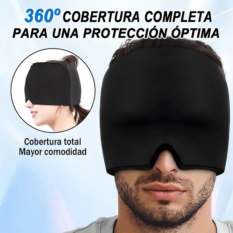 Antifaz Para Dormir Máscara Cubre Ojos Gel Frío Calor Gorro 3