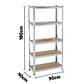 Estante Rack Metalico Galvanizado180 X 90 X 40 5 Niveles - Miniatura 6