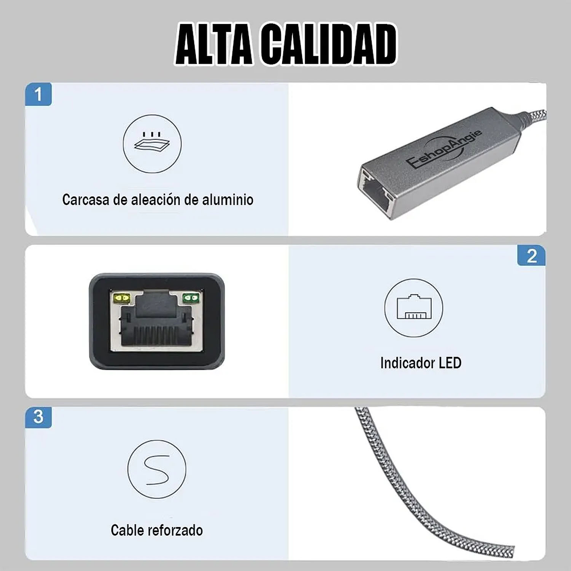 Adaptador Usb 3.0 Usb C A Rj45 Ethernet 10/100/1000mbps 4