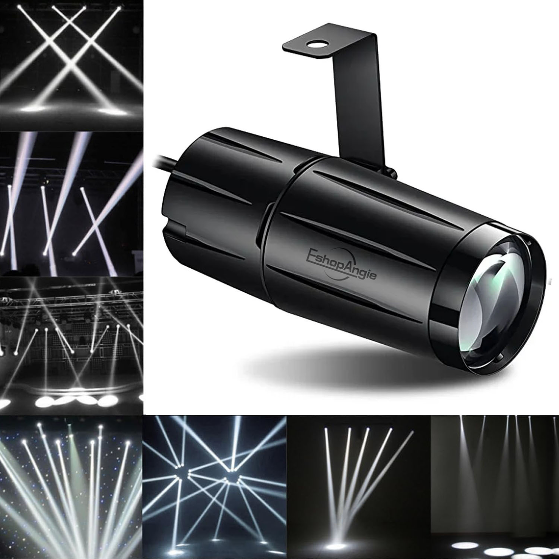 Foco Luz De Escenario Led Blanco Para Bola Disco Espejo 3w 1