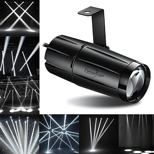 Foco Luz De Escenario Led Blanco Para Bola Disco Espejo 3w