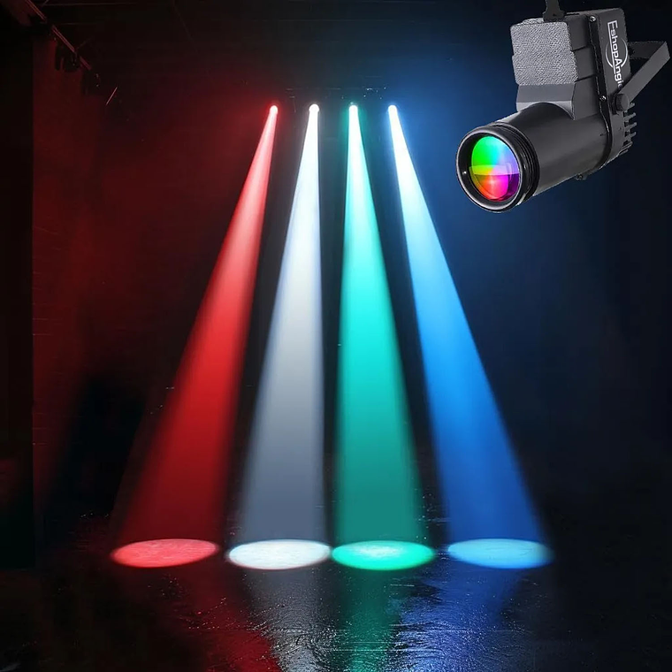 Luz Para Bola De Discoteca, Proyector De Espejo Rgb 15w Dmx 4