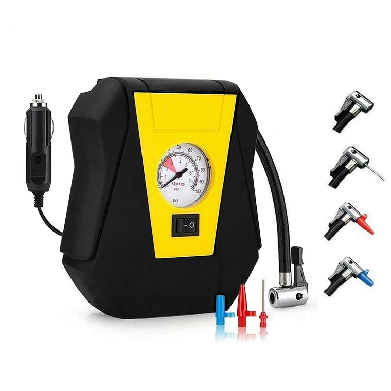 Mini Compresor De Aire 12v Para Vehículos Neumáticos 150psi 1