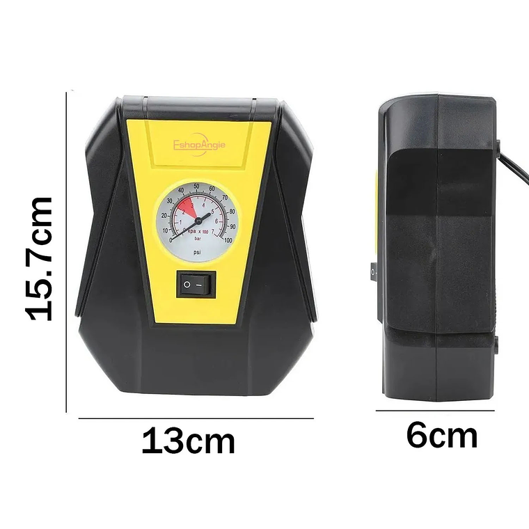 Mini Compresor De Aire 12v Para Vehículos Neumáticos 150psi 5