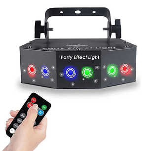 Laser Party Light 6 Ojos Led Iluminación Eshopangie 220v