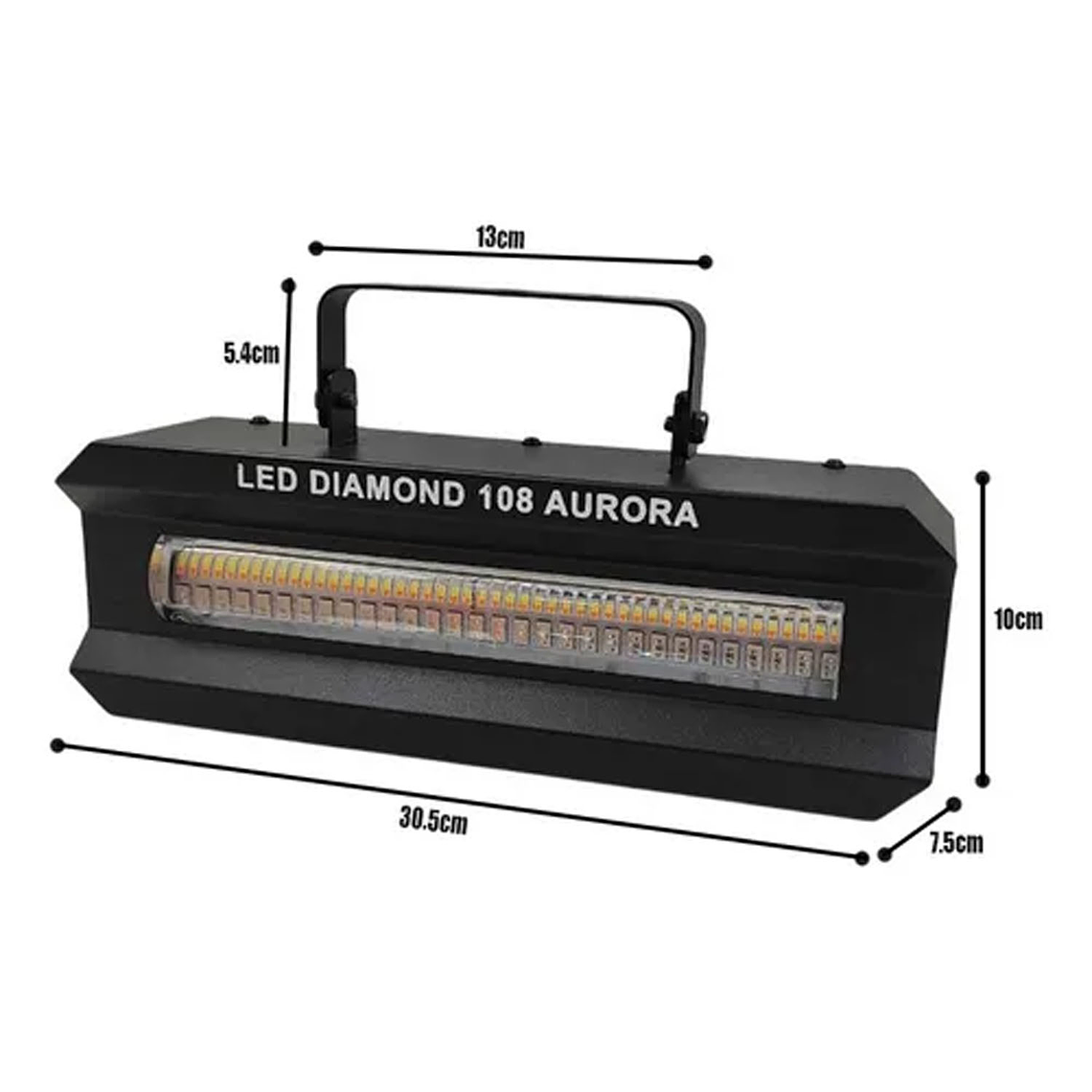 Luz Dmx Estroboscópica Led 130w Diamond 108 Led Discoteca 4