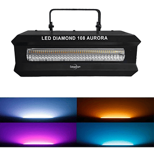 Luz Dmx Estroboscópica Led 130w Diamond 108 Led Discoteca
