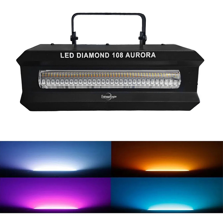 Luz Dmx Estroboscópica Led 130w Diamond 108 Led Discoteca 2
