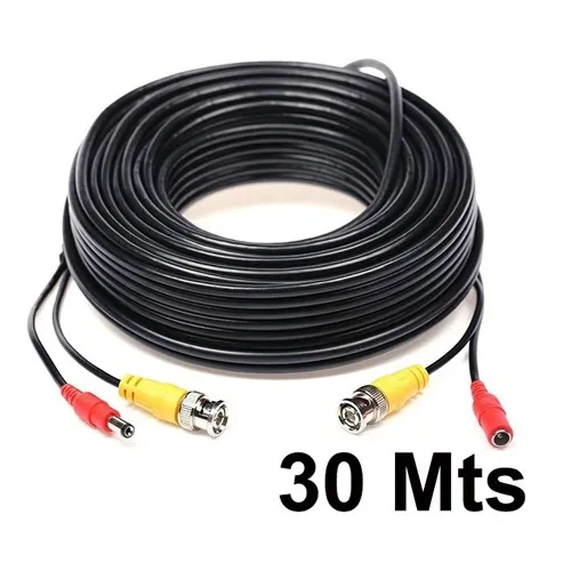 Cable Para Camaras Seguridad Cctv Video Y Poder Bnc 30 Mts 1
