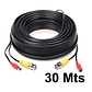 Cable Para Camaras Seguridad Cctv Video Y Poder Bnc 30 Mts - Miniatura 1