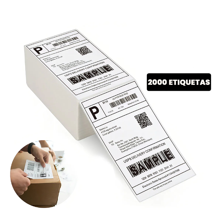 Etiquetas Termicas Adhesivas 100x150mm 2000 Unidades 1