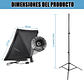 Kit De Iluminación Softbox Estudio De Fotografía + Ampolleta - Miniatura 7