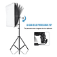 Kit De Iluminación Softbox Estudio De Fotografía + Ampolleta - Miniatura 3