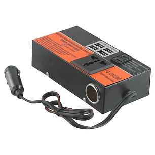 Inversor De Voltaje Auto Convertidor Corriente 200w 12v-220v