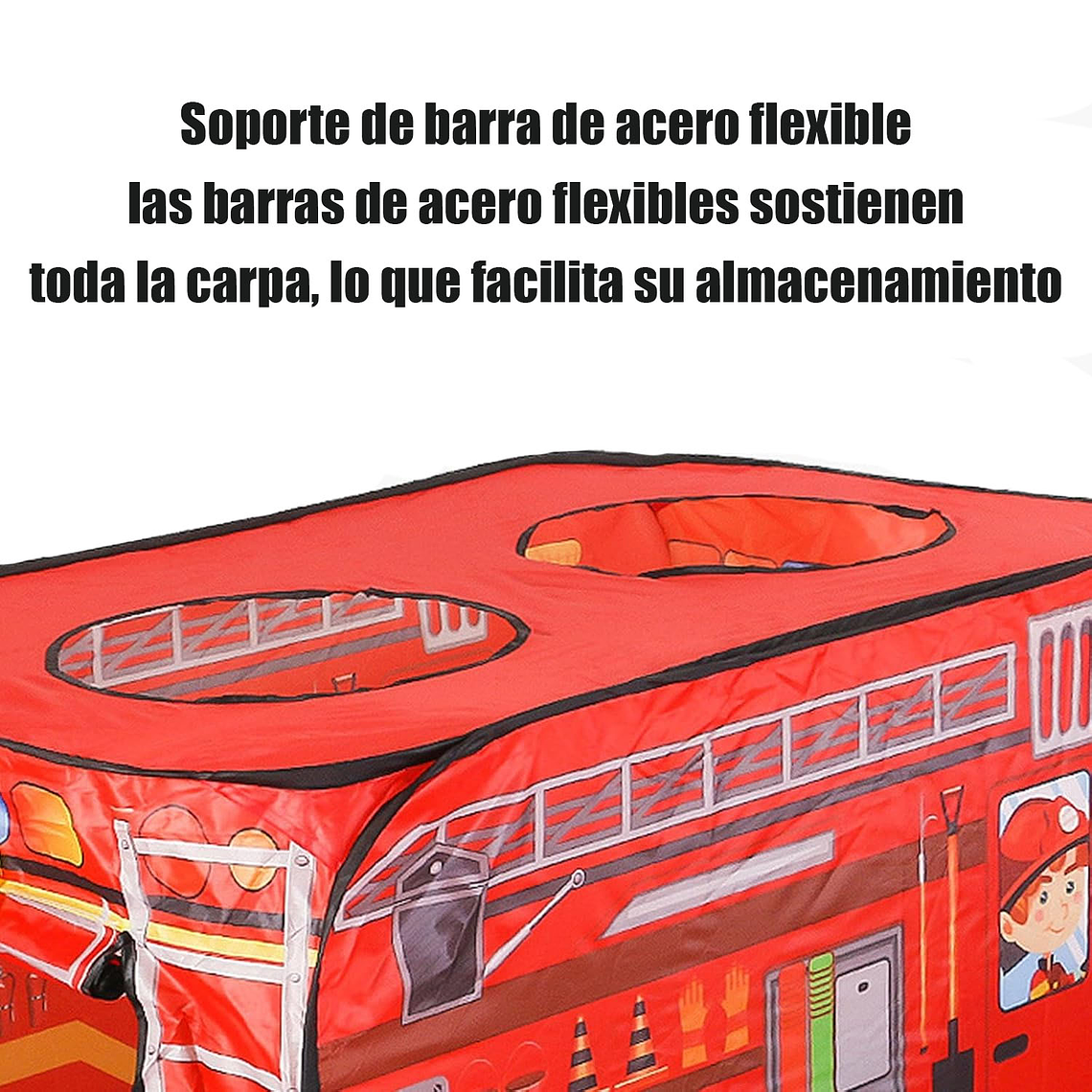 Carpa Infantil De Bombero Plegable Para Niños Niñas Verano 2