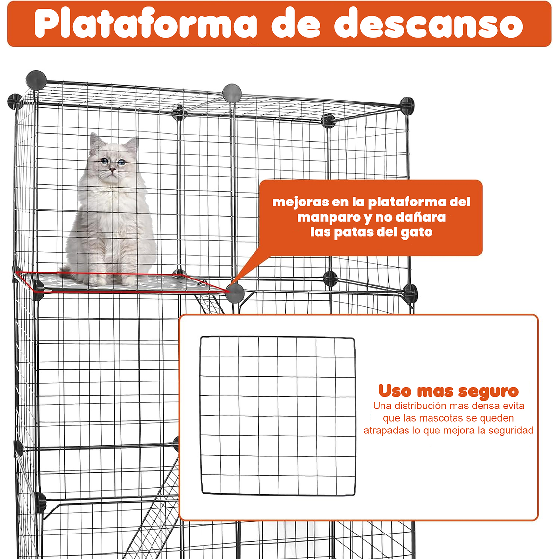 Jaula Corral Armable De 3 Niveles Para Mascotas 24 Paneles 3