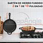 Sartenes De Hierro Fundido Gruesa Doble Uso 26cm - Miniatura 8