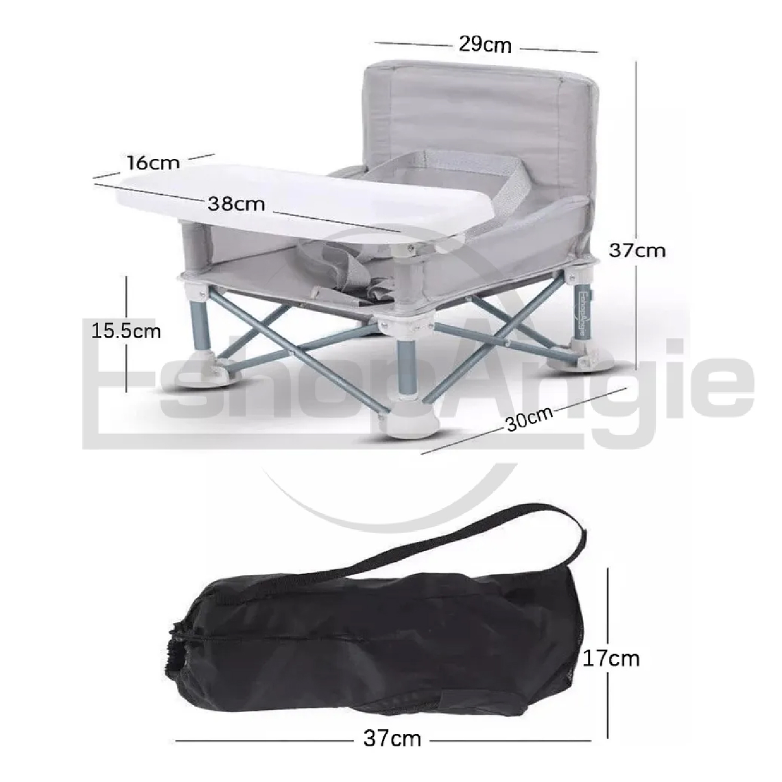 Silla Comedor Portátil Silla Bebes Niños Asiento Plegable 8