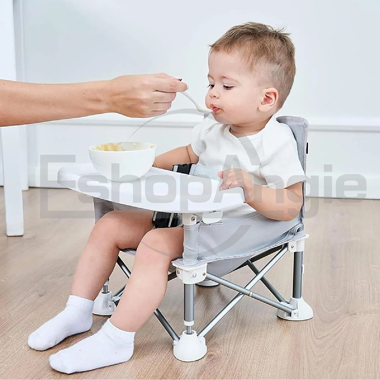 Silla Comedor Portátil Silla Bebes Niños Asiento Plegable 7