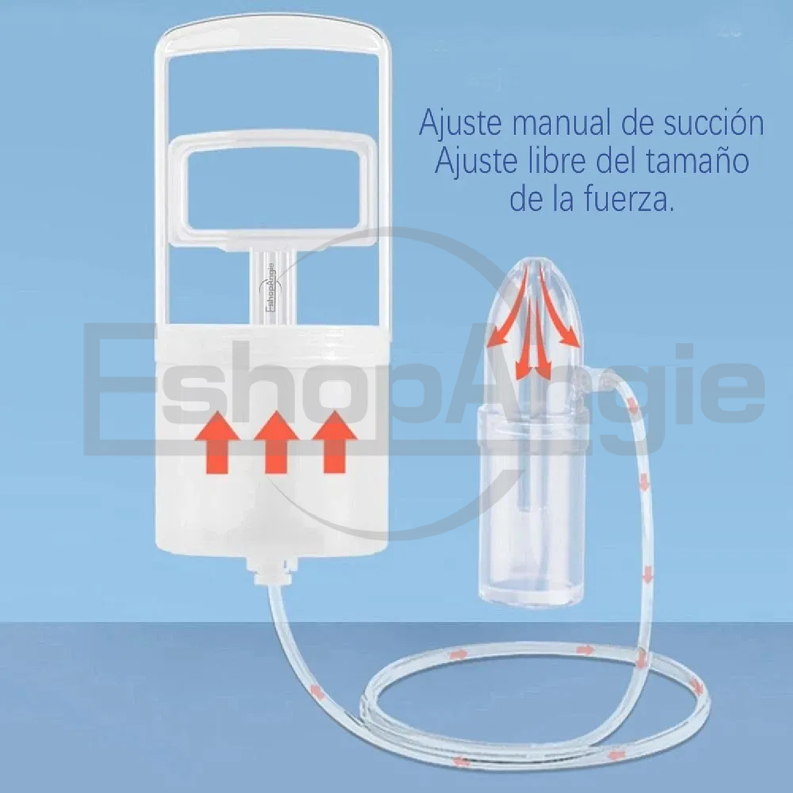Aspirador Nasal Para Bebes Niños Saca Mocos Con Deposito Transparente 2