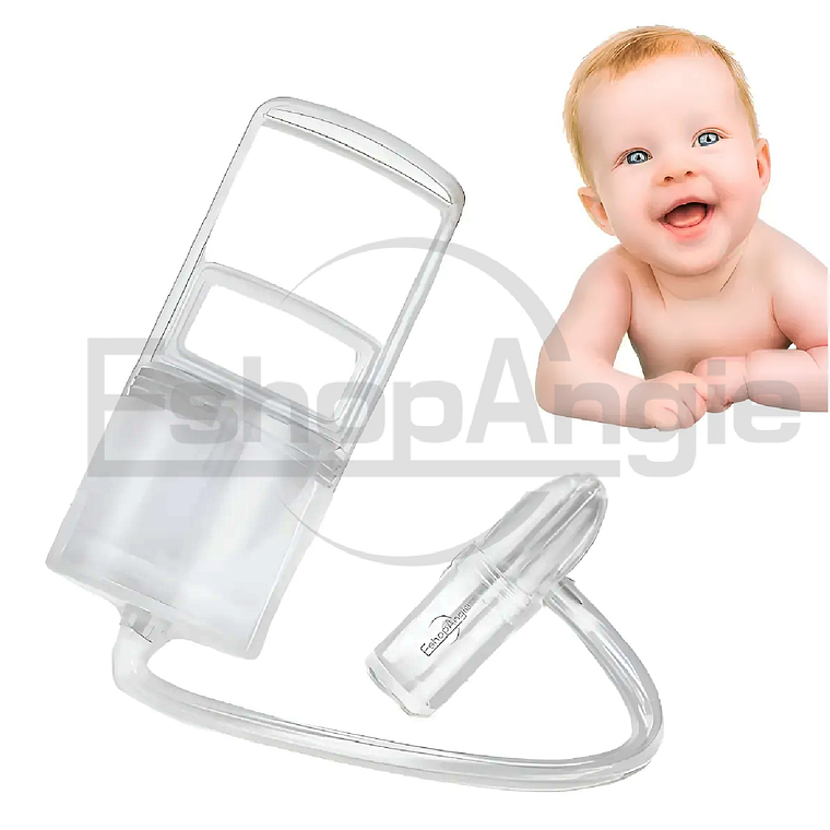 Aspirador Nasal Para Bebes Niños Saca Mocos Con Deposito Transparente 1