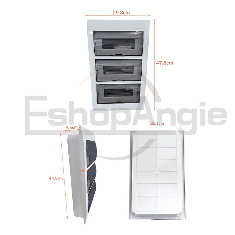 Tablero Eléctrico Embutido 36 Módulos Puerta Transparente 4