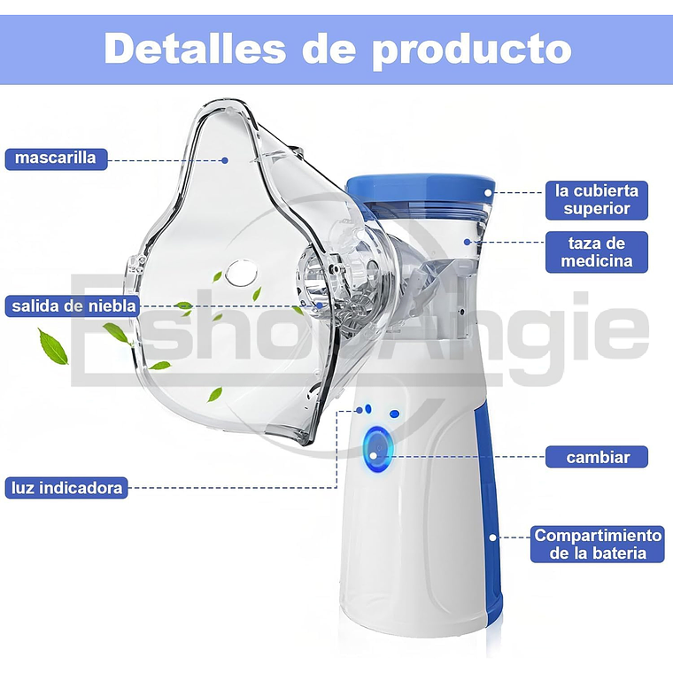 Nebulizador Portátil Niños Adultos Inhalador Usb 2