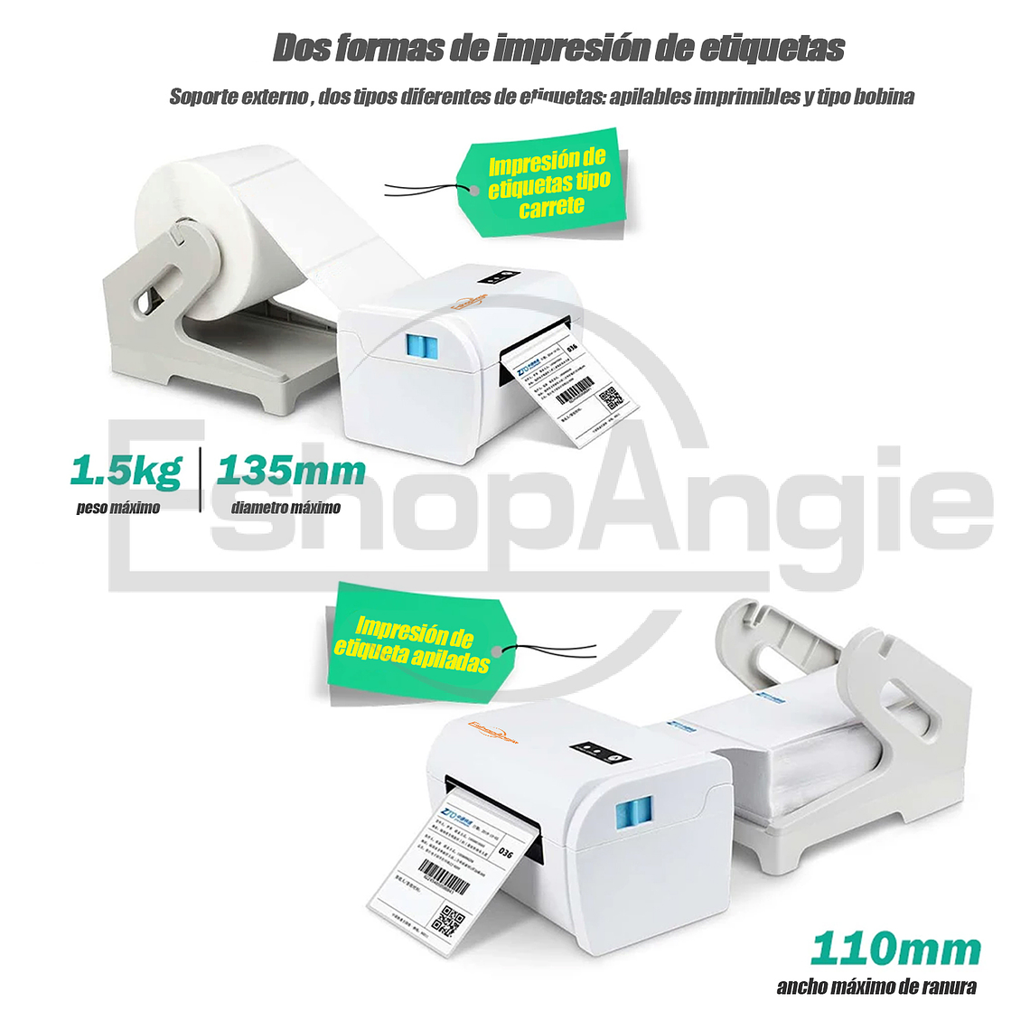 Impresora Portatil Impresora Etiqueta Usb Bluetooth 3