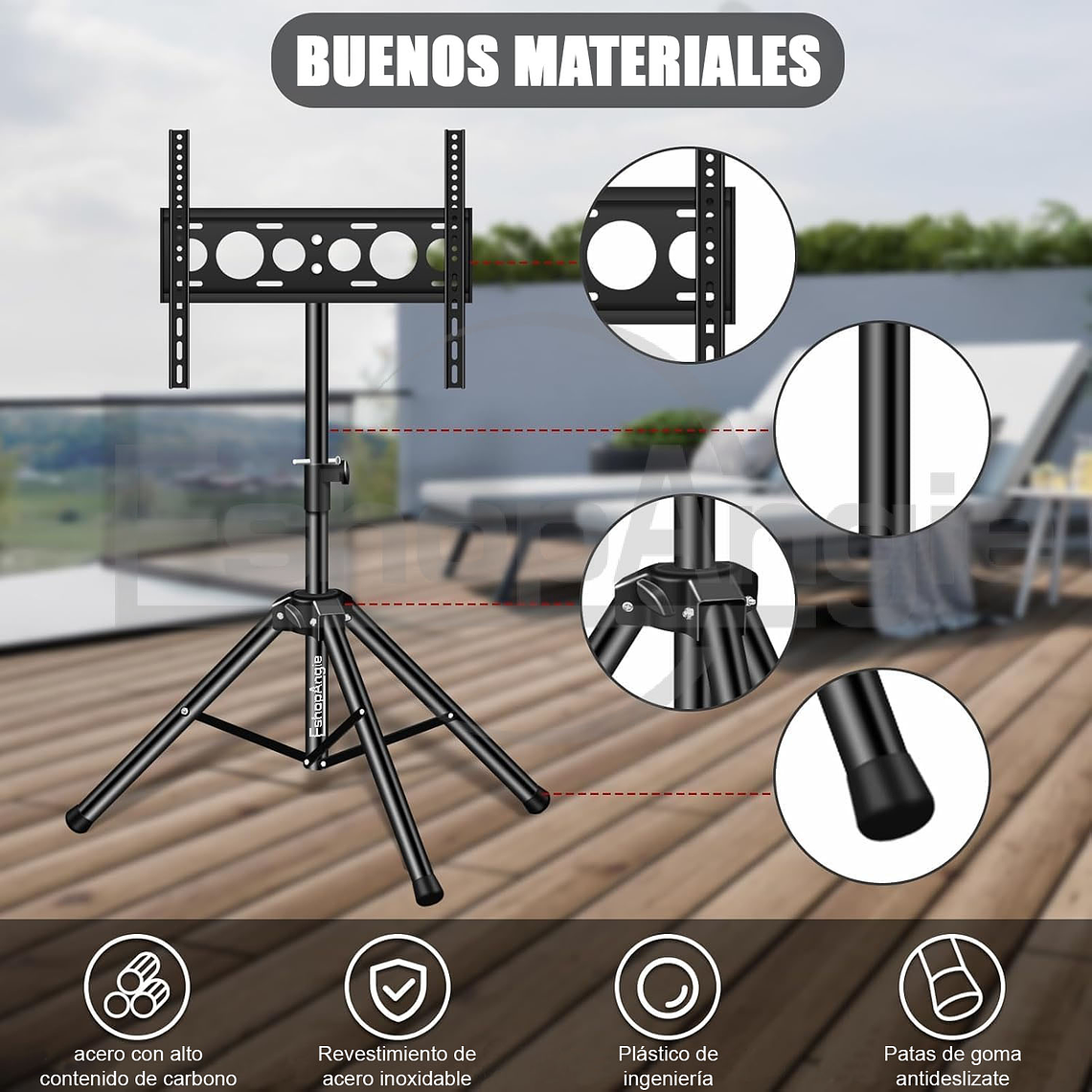 Base Trípode Pedestal Tv Ajustable De 32 A 55 Pulgadas 2